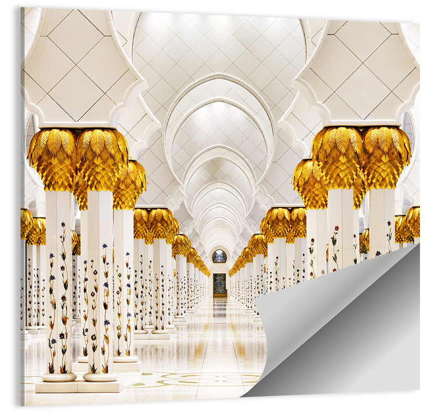 Sheikh Zayed Grand Mosque Colonnade Wall Art