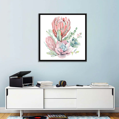 Vintage Succulents Wall Art