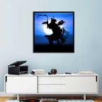 Moonlit Pow Wow Dancer Wall Art