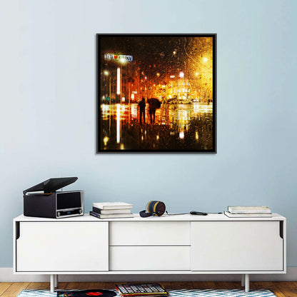 Rainy Night in Kharkiv Wall Art