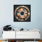 Circular Heart Bowls of Fresh Ingredients Wall Art