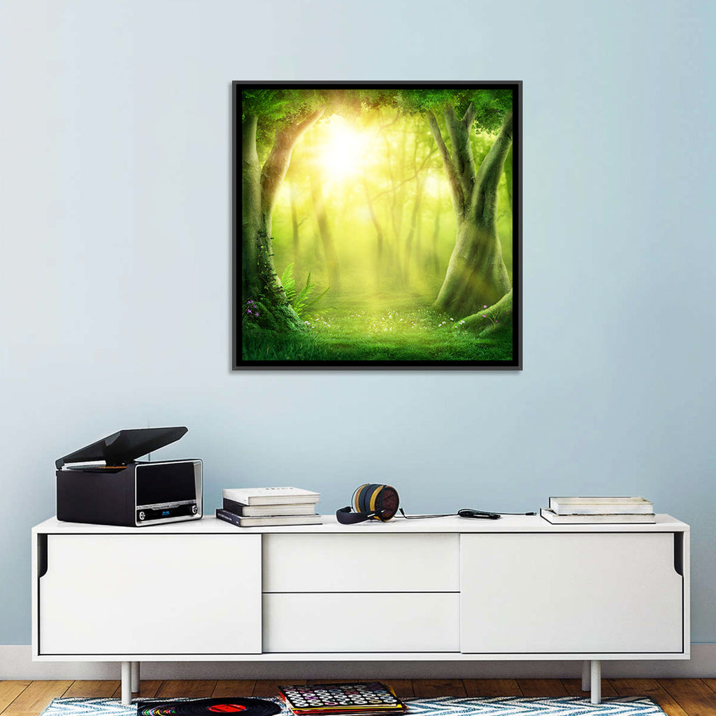 Enchanted Forest at Sunrise Wall Art
