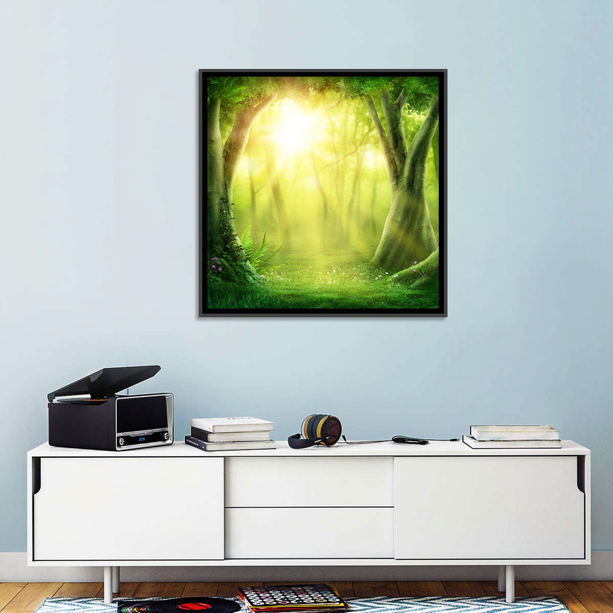 Enchanted Forest at Sunrise Wall Art