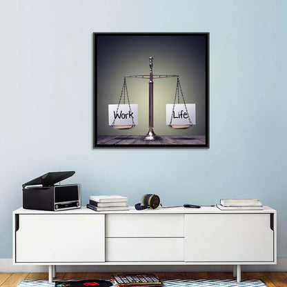 Metallic Scale: Work and Life Wall Art