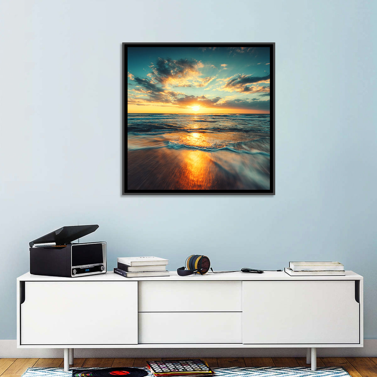Cloudscape Over Beach Wall Art