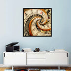 Surreal Infinity Clock Spiral Wall Art