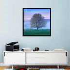 Misty Sumava Mountain Tree Wall Art