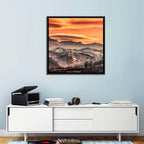 Pestera Mountain Sunrise Wall Art