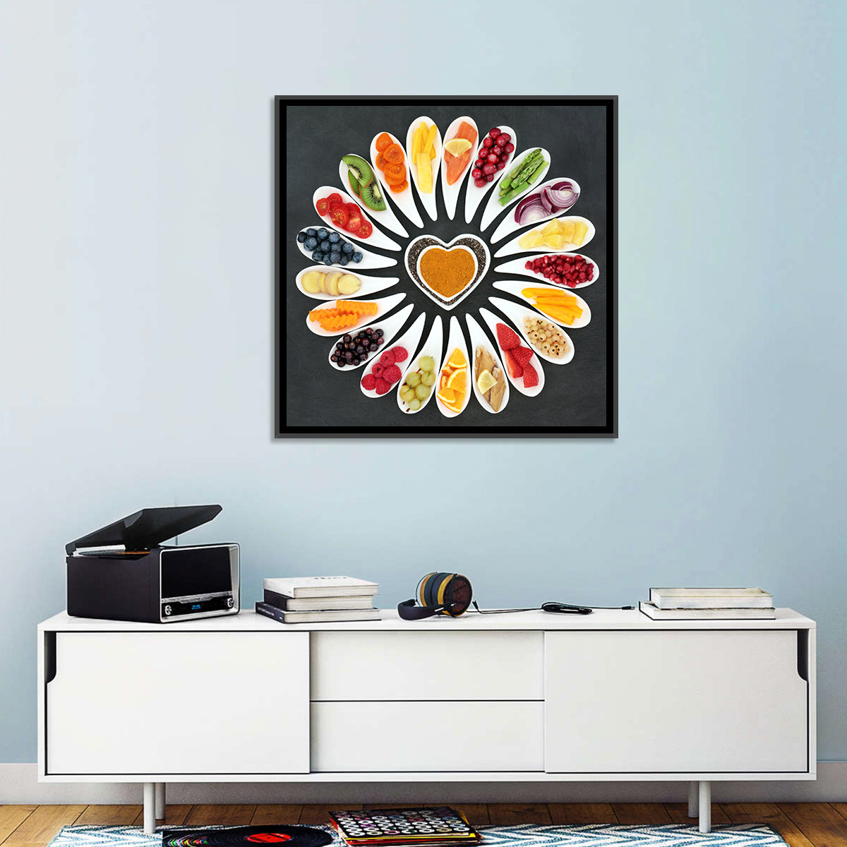 Heart-shaped Superfood Arrangement Wall Art