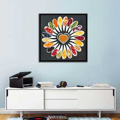 Heart-shaped Superfood Arrangement Wall Art