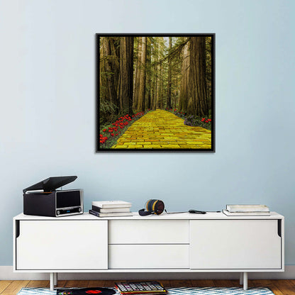 Forest Bricks Pathway Wall Art