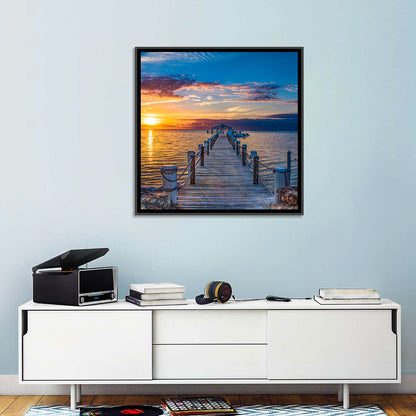 Islamorada Pier at Golden Hour Wall Art