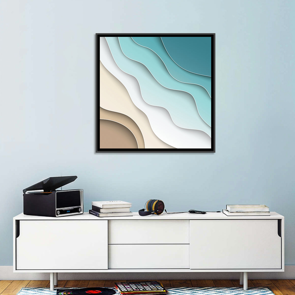 Beach Layers Abstract Wall Art