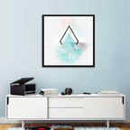 Scandinavian Diamond Geometry Wall Art