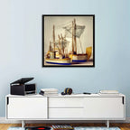 Two Watercolor Boats Wall Art