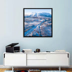 Snowy Valley with Parallel Tracks Wall Art