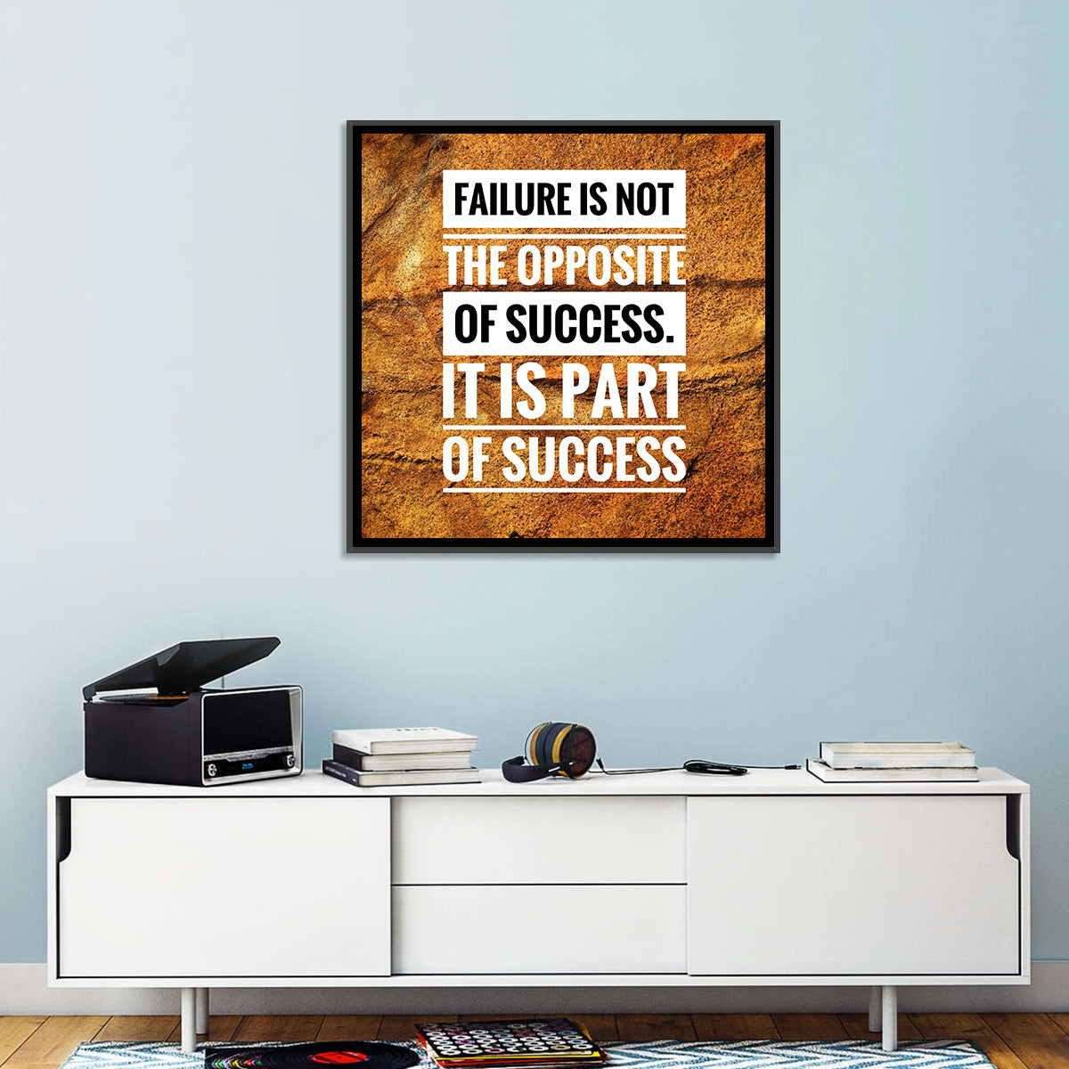 Failure Is Part of Success, Rock Texture Wall Art