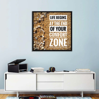 Life Begins at the End Quote Wall Art