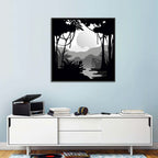 Tropical Jungle Silhouette Wall Art