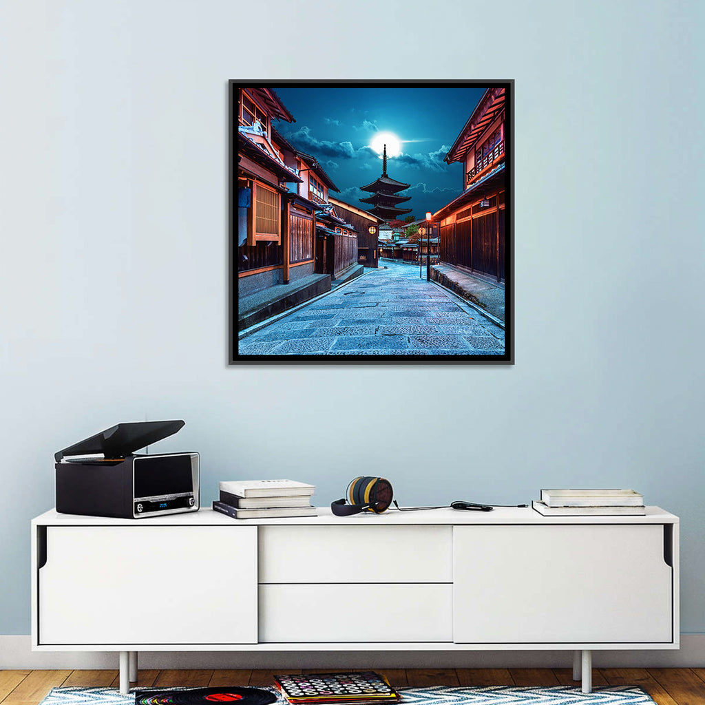Moonlit Sannen Zaka Kyoto Wall Art