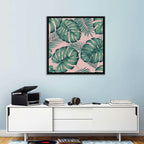 Areca Palm and Monstera Leaves Wall Art