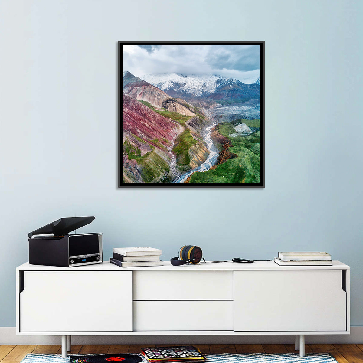 Mount Lenin Glacial Valley Wall Art