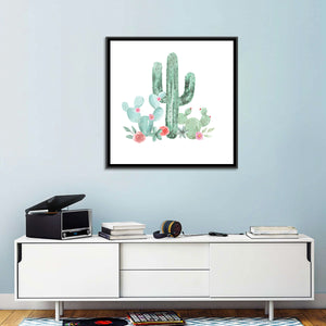 Watercolor Cactus Wall Art