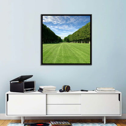 Tree-lined Manicured Lawn Wall Art