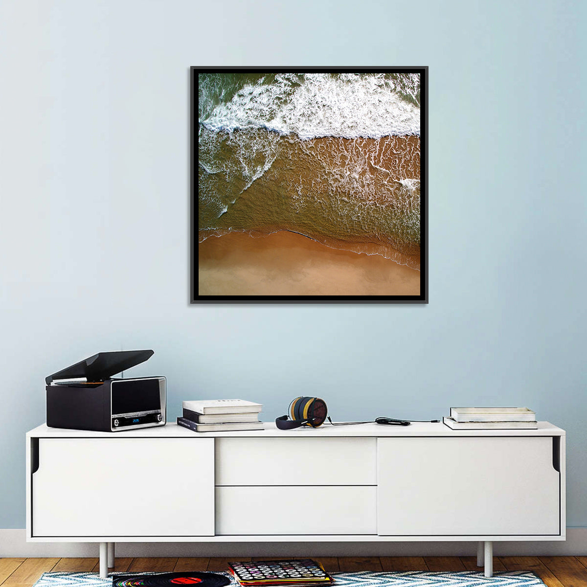 Misquamicut Beach Aerial View Wall Art