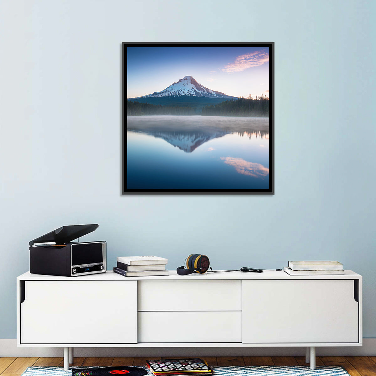 Mount Hood Reflection at Trillium Lake Wall Art