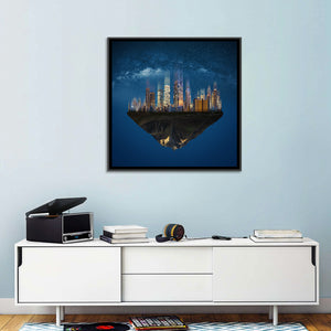 Floating City Island Wall Art