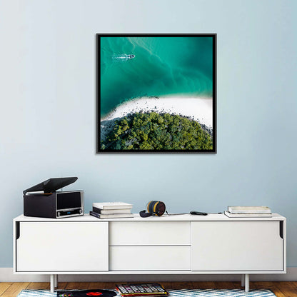 Clam Beach Aerial Wall Art
