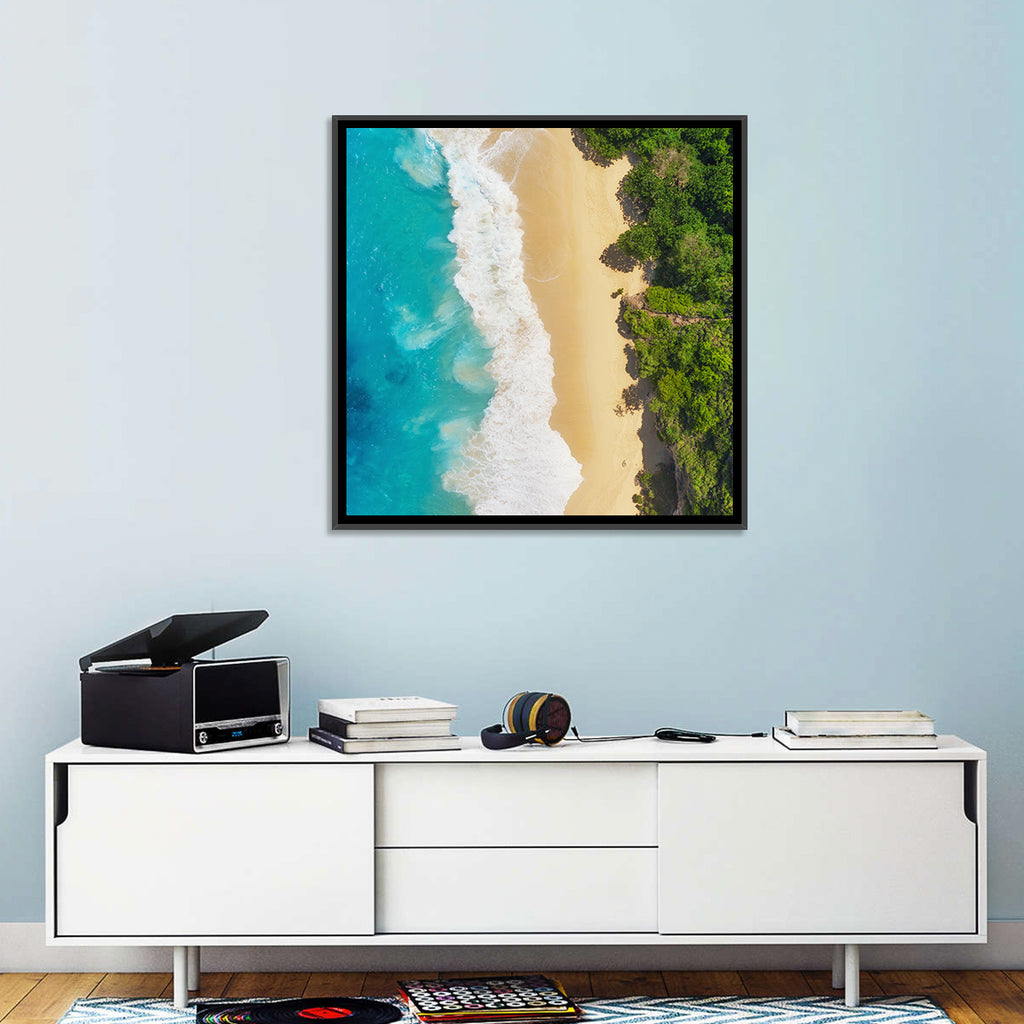 Aerial Turquoise Beach View Wall Art