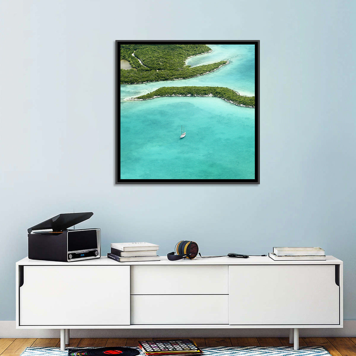 Turquoise Bahamas Islands Wall Art