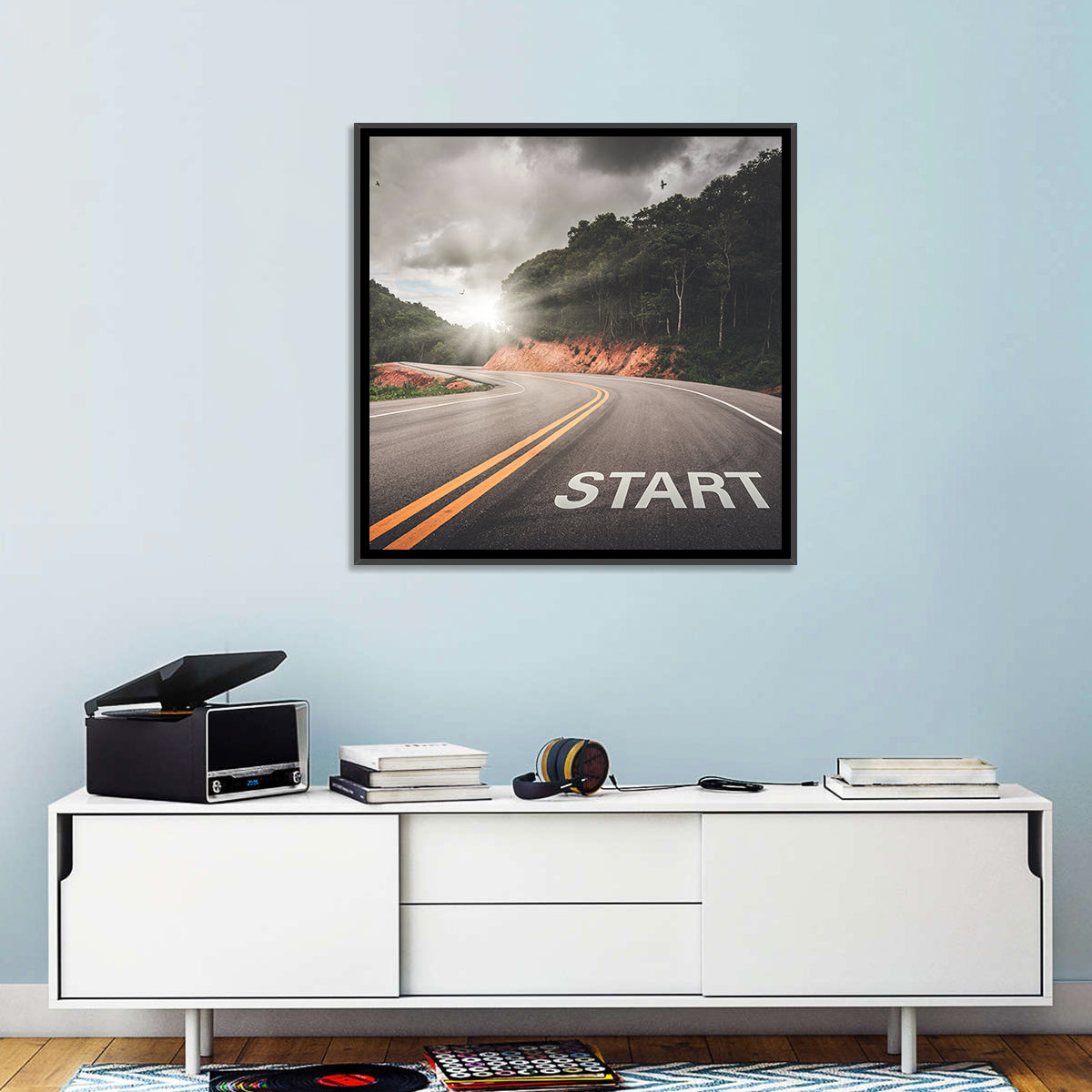 Start of a Journey, Sunrise Road Wall Art