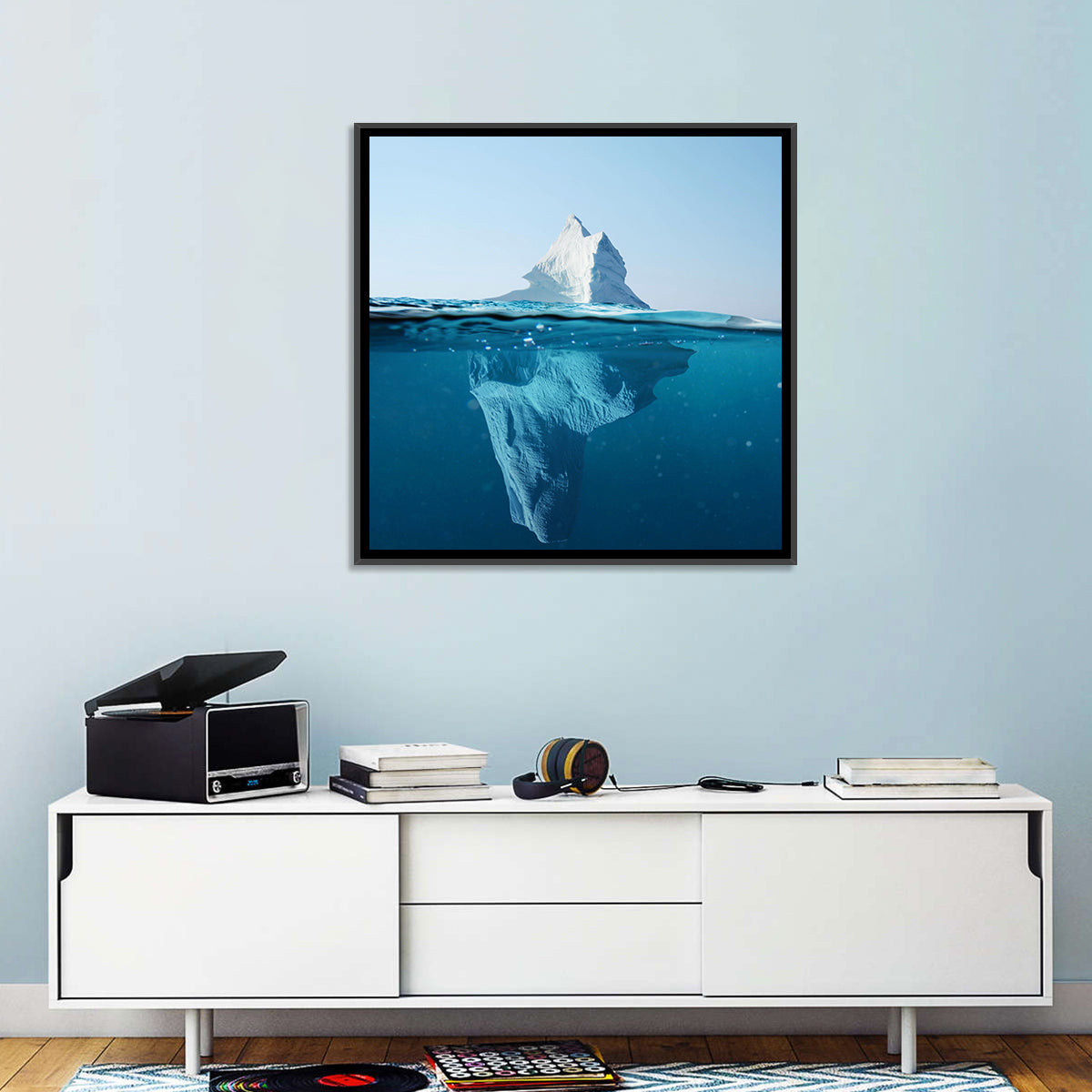 Split-level Iceberg Wall Art