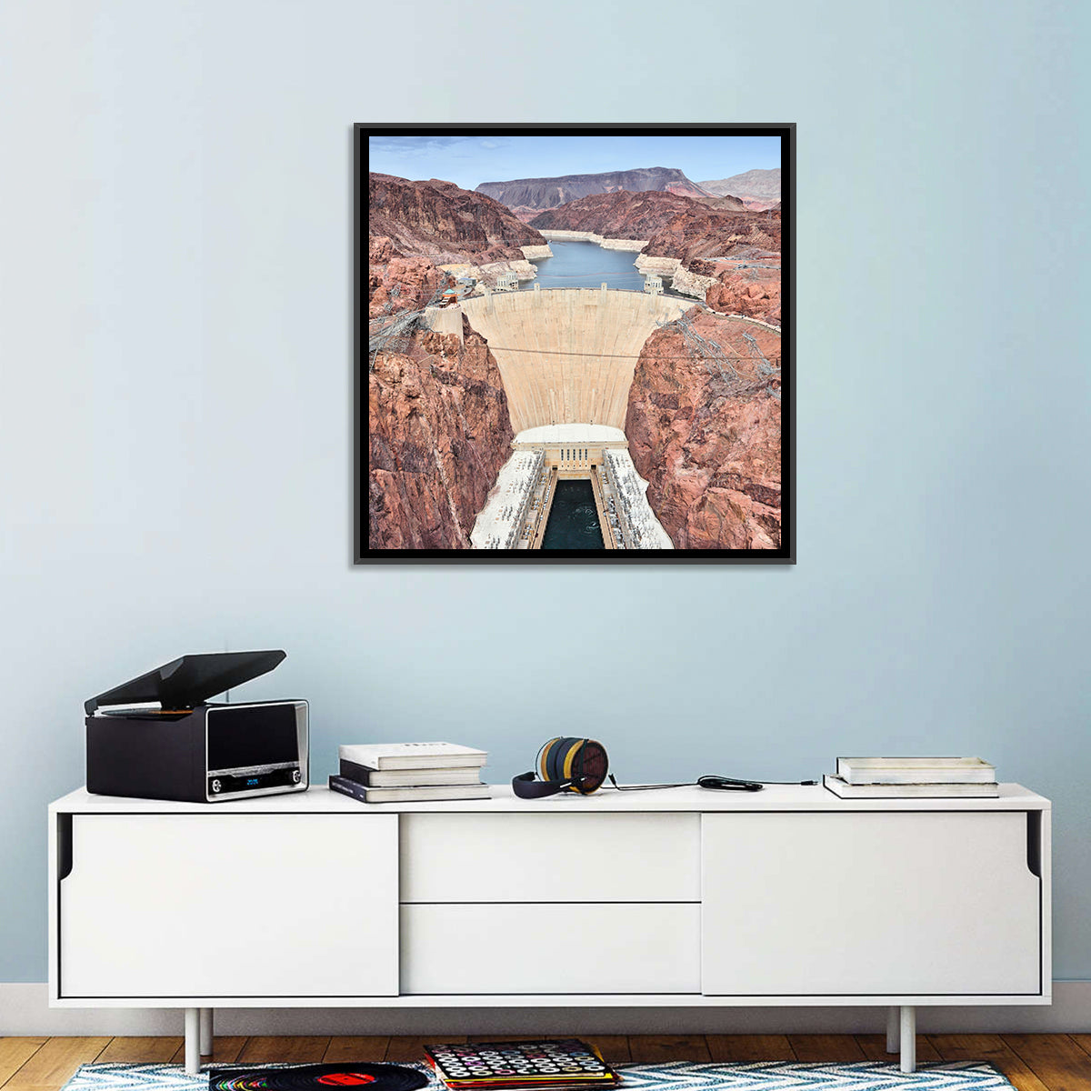 Hoover Dam High-angle View Wall Art