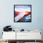 Golden Hour Selfoss Falls Rainbow Wall Art