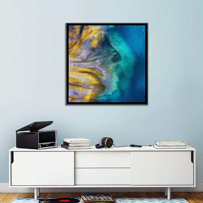 Golden Coast Abstract Wall Art