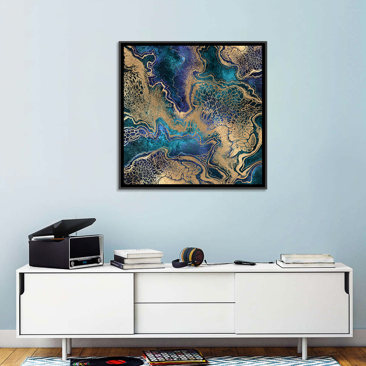 Gilded Geode Abstract Wall Art