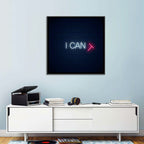I Can Neon Sign Wall Art