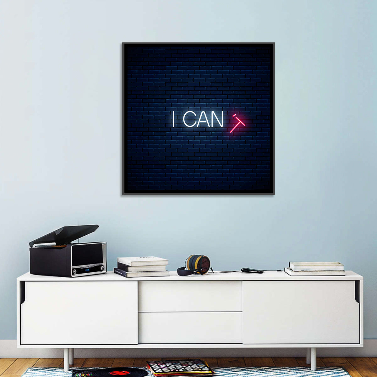 I Can Neon Sign Wall Art