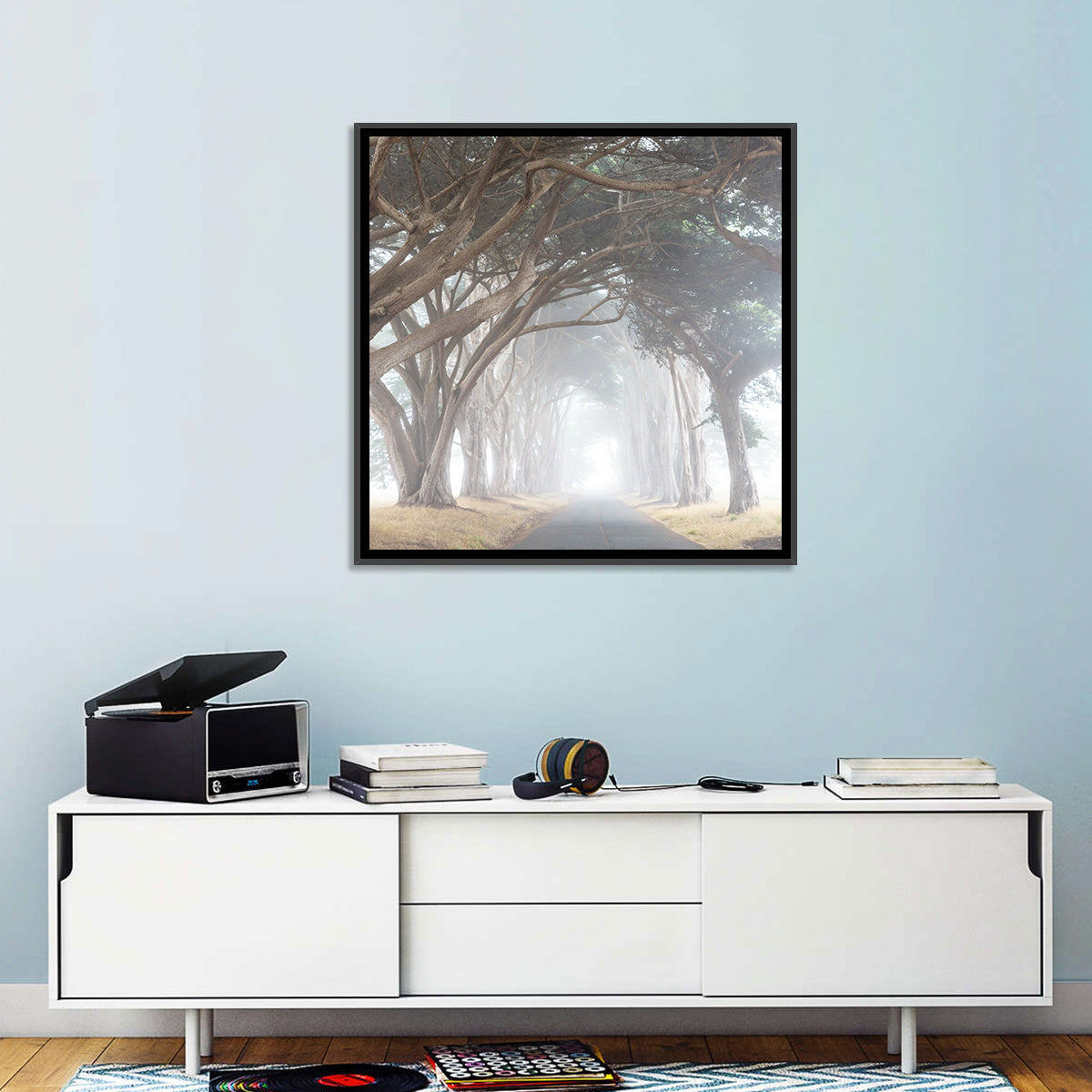 Misty Cypress Tunnel Wall Art