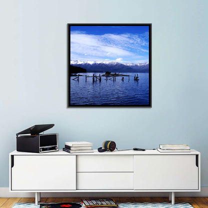 Nahuel Huapi Lake with Wooden Pilings Wall Art