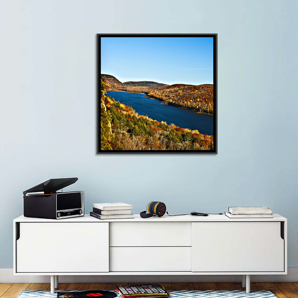 Lake of the Clouds Golden Hour Wall Art