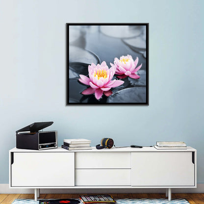 Pink Water Lilies Wall Art