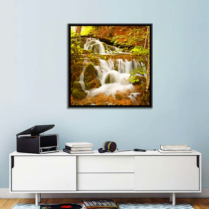 Plitvice Autumn Stream Wall Art