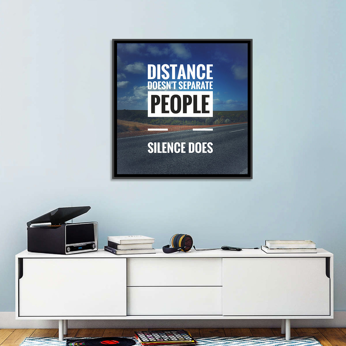 Silence Separates People Wall Art