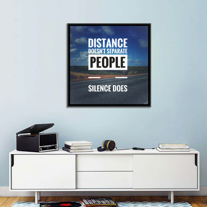 Silence Separates People Wall Art