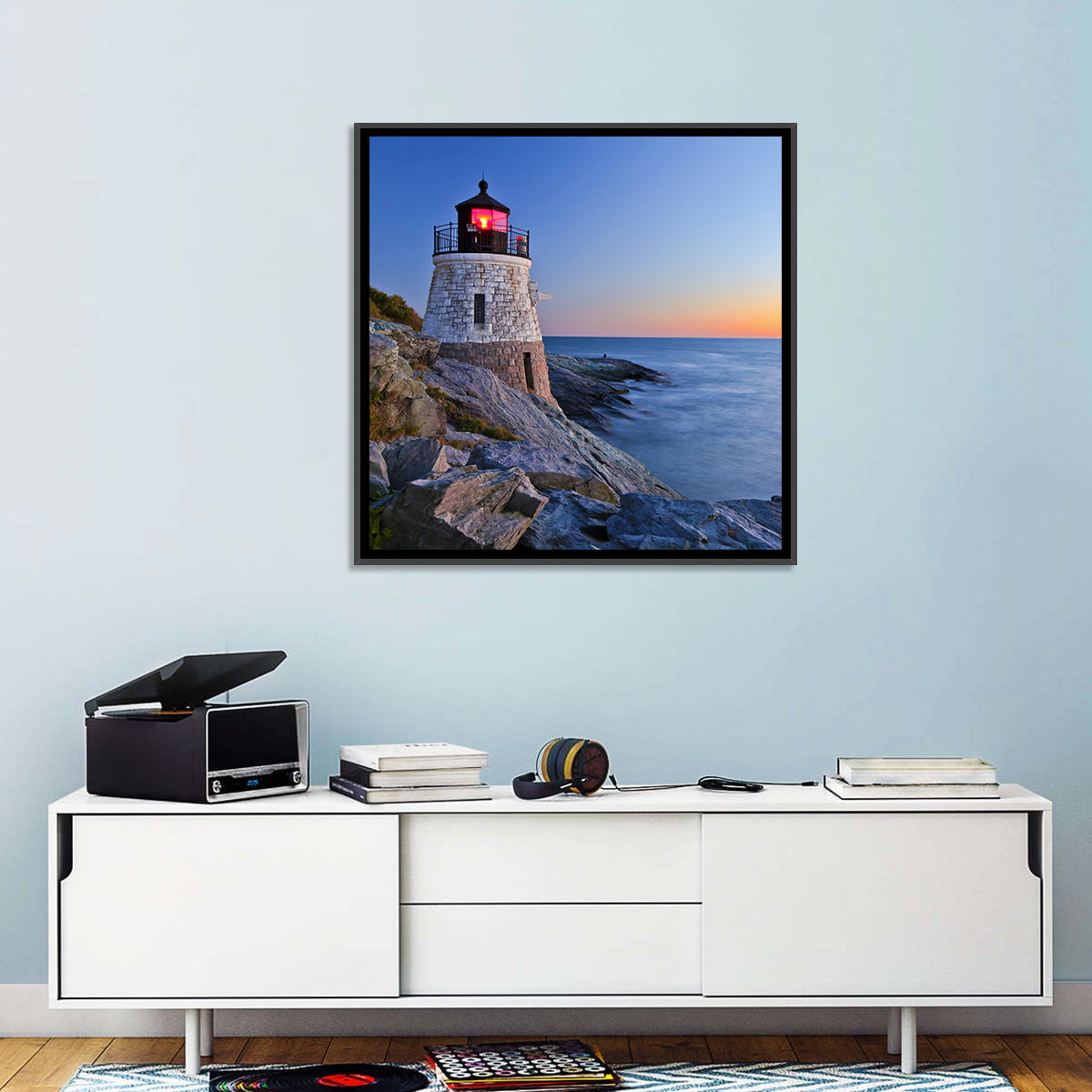 Castle Hill Lighthouse at Dusk Wall Art
